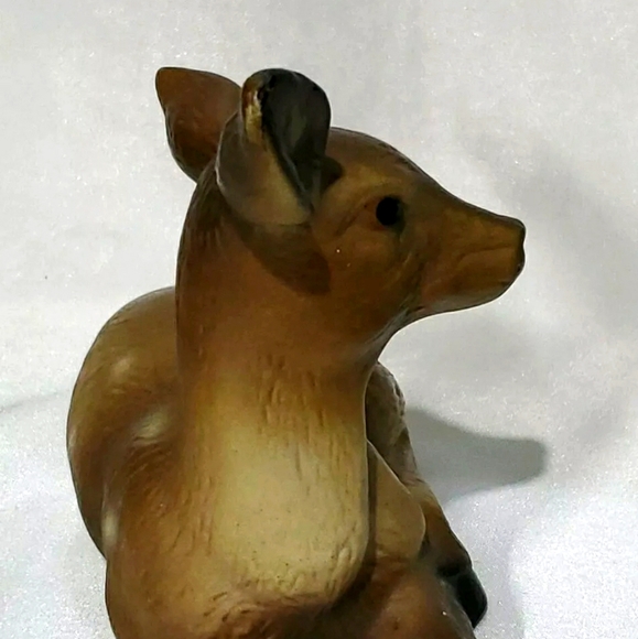 Deer Fawn Ceramic Decor Baby Forest Woodsy Nature Beautiful Animal Outside - Picture 8 of 9
